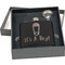 Baby Shower Engraved Black Flask Gift Set