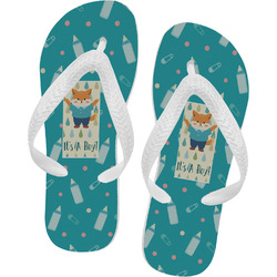 Baby Shower Flip Flops - Large (Personalized)
