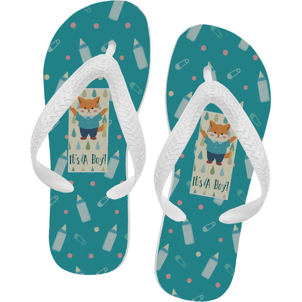 Custom Baby Shower Flip Flops - Medium (Personalized)
