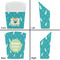 Baby Shower French Fry Favor Box - Front & Back View