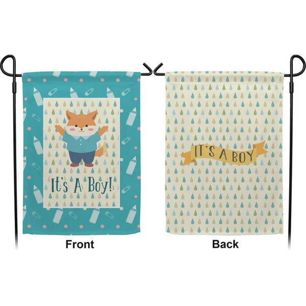 Baby Shower Garden Flag - Double Sided Front and Back