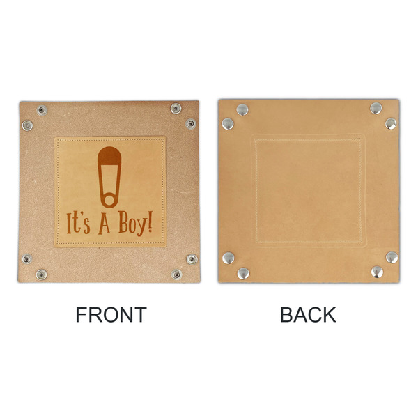 Baby Shower Genuine Leather Valet Trays - APPROVAL