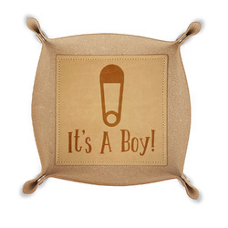 Baby Shower Genuine Leather Dice Tray