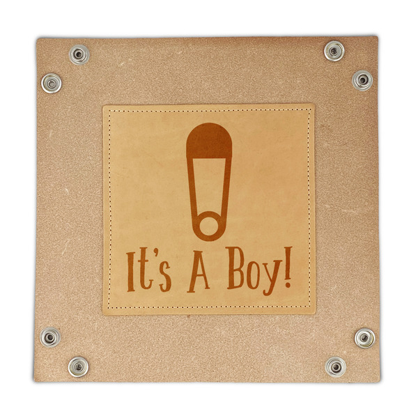Baby Shower Genuine Leather Valet Trays - FRONT