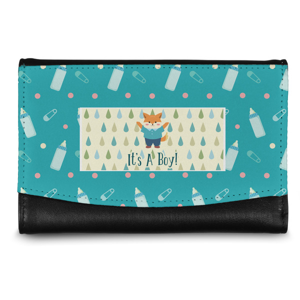 Custom Baby Shower Genuine Leather Women's Wallet - Small