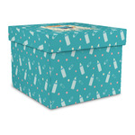Baby Shower Gift Box with Lid - Canvas Wrapped - Large