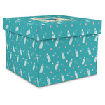 Baby Shower Gift Box with Lid - Canvas Wrapped - X-Large
