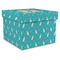 Baby Shower Gift Boxes with Lid - Canvas Wrapped - X-Large - Front/Main