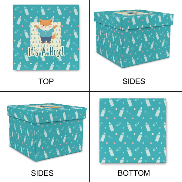 Baby Shower Gift Boxes with Lid - Canvas Wrapped - XX-Large - Approval