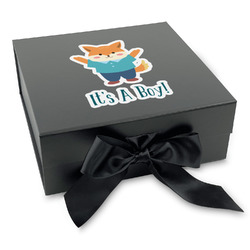 Baby Shower Gift Box with Magnetic Lid - Black