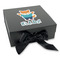 Baby Shower Gift Boxes with Magnetic Lid - Black - Front (angle)