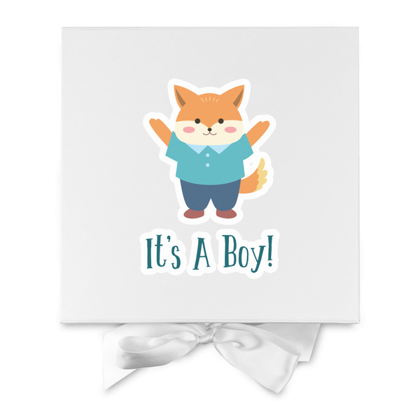 Baby Shower Gift Boxes with Magnetic Lid - White - Approval