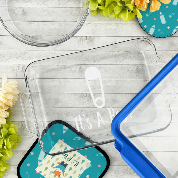 Baby Shower Glass Baking Dish - LIFESTYLE (13x9)
