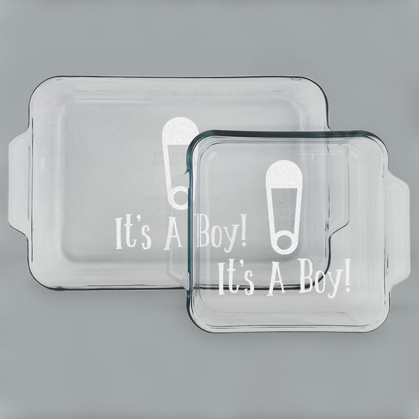 Baby Shower Glass Baking Dish Set - MAIN (set)