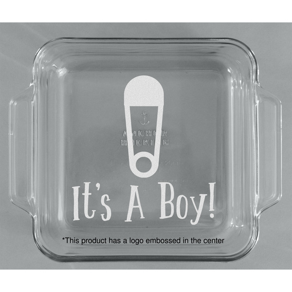 Baby Shower Glass Cake Dish - APPROVAL (8x8)