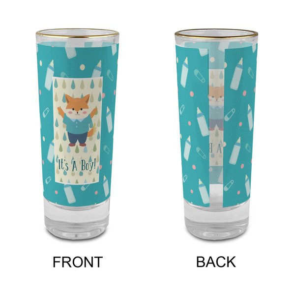 Baby Shower Glass Shot Glass - 2 oz - Single - APPROVAL