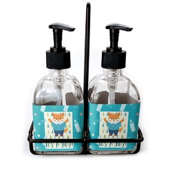 Baby Shower Glass Soap & Lotion Bottles