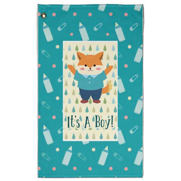 Custom Baby Shower Golf Towel - Poly-Cotton Blend - Large