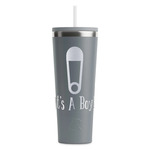 Baby Shower RTIC Everyday Tumbler with Straw - 28oz - Grey - Single-Sided
