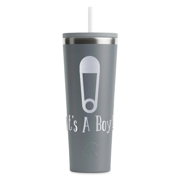Baby Shower Grey RTIC Everyday Tumbler - 28 oz. - Front