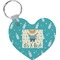Baby Shower Heart Plastic Keychain