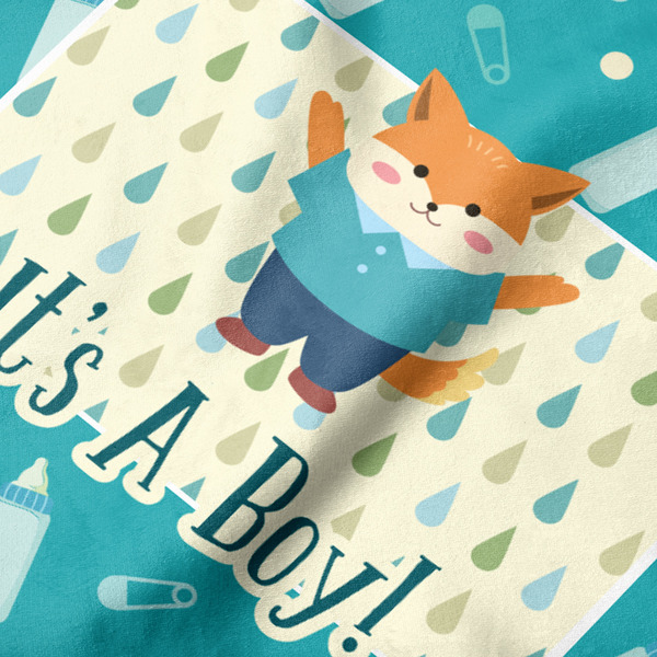 Baby Shower Hooded Baby Towel- Detail Close Up