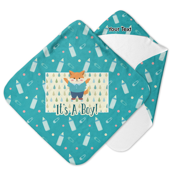 Custom Baby Shower Hooded Baby Towel (Personalized)