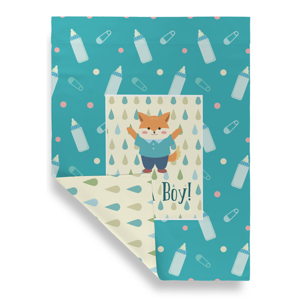 Baby Shower House Flags - Double Sided - FRONT FOLDED