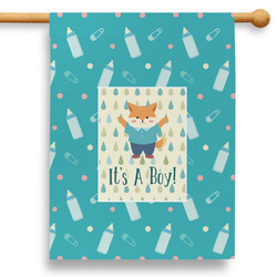 Baby Shower 28" House Flag - Single Sided