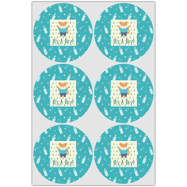 Baby Shower Icing Circle - Large - Set of 6