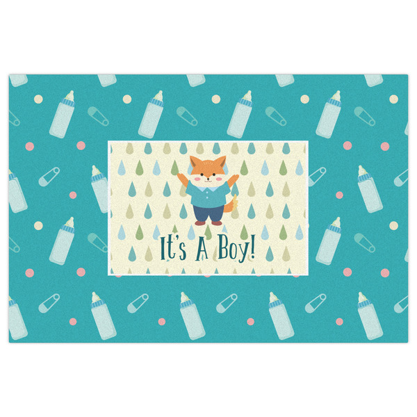 Baby Shower Indoor / Outdoor Rug - 4'x6' - Front Flat