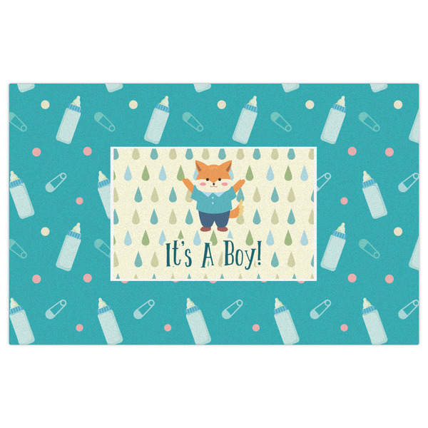 Baby Shower Indoor / Outdoor Rug - 5'x8' - Front Flat