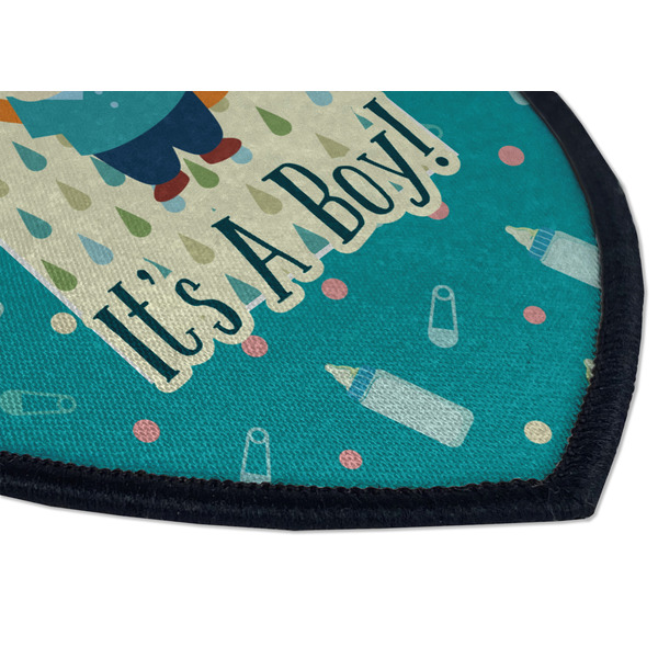 Baby Shower Iron on Shield 3 Detail