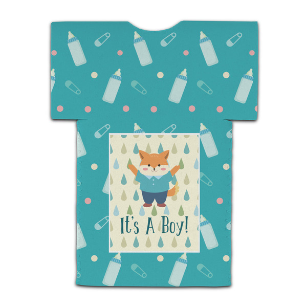 Baby Shower Jersey Bottle Cooler - BACK (flat)