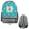 Baby Shower Large Backpack - Gray - Front & Back View