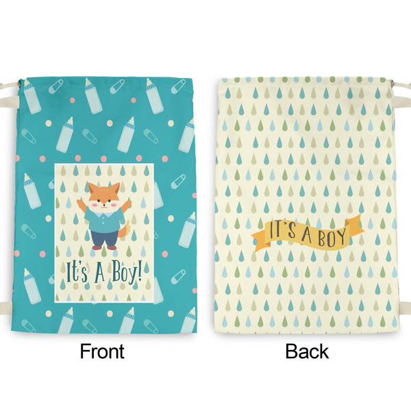 Baby Shower Large Laundry Bag - Front & Back View