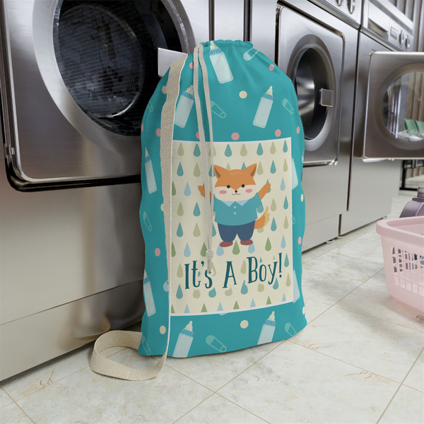 Baby Shower Large Laundry Bag - In Context