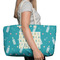 Baby Shower Large Rope Tote Bag - In Context View