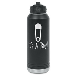 Baby Shower Water Bottle - Laser Engraved - Front