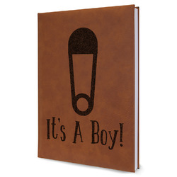 Baby Shower Leather Sketchbook - Large - Double Sided