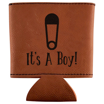 Baby Shower Leatherette Can Sleeve (Personalized)