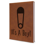 Baby Shower Leatherette Journal - Large - Single Sided