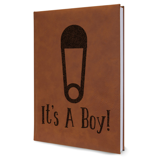 Custom Baby Shower Leatherette Journal - Large - Single Sided