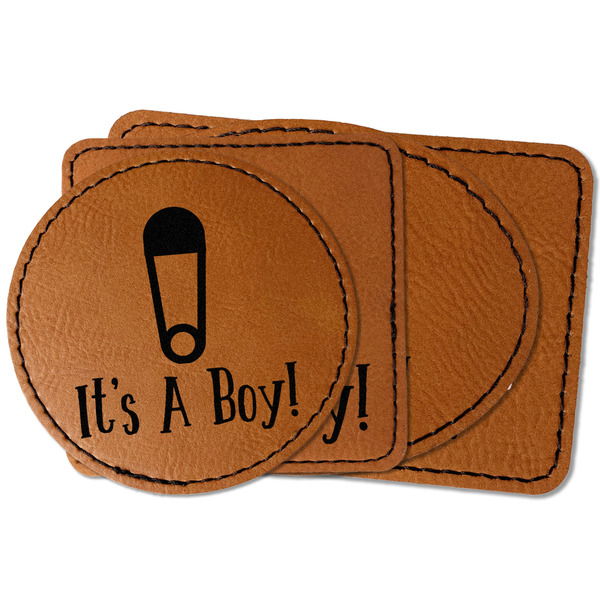 Custom Baby Shower Faux Leather Iron On Patch