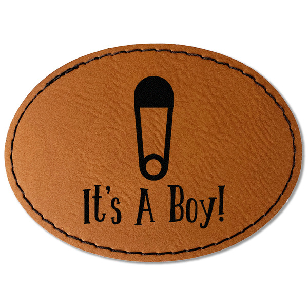 Baby Shower Leatherette Patches - Oval