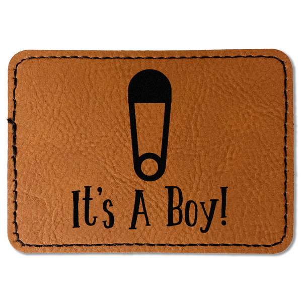 Baby Shower Leatherette Patches - Rectangle