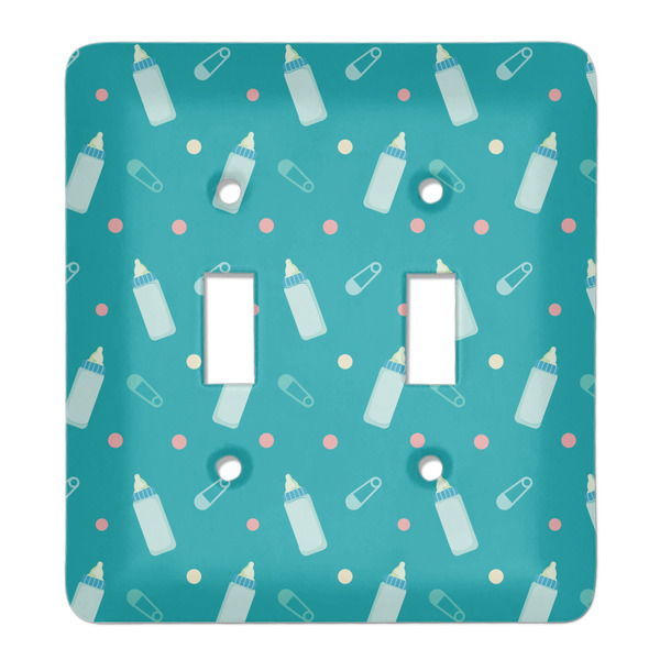 Custom Baby Shower Light Switch Cover (2 Toggle Plate)