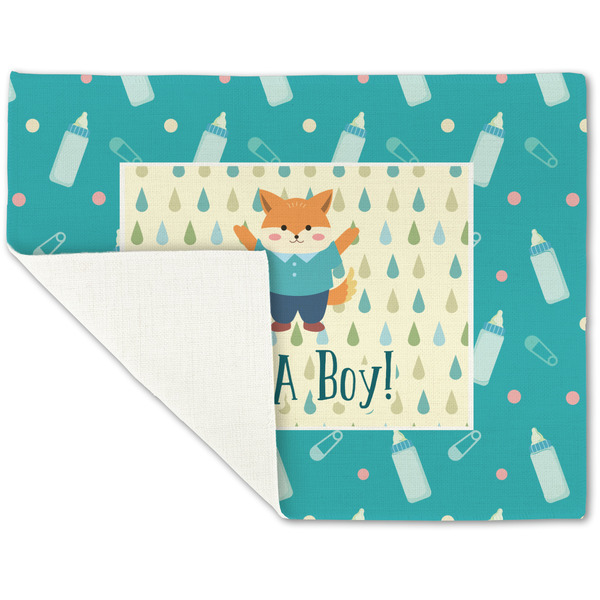 Baby Shower Linen Placemat - Folded Corner (single side)