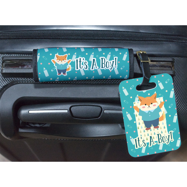 Baby Shower Luggage Wrap & Tag