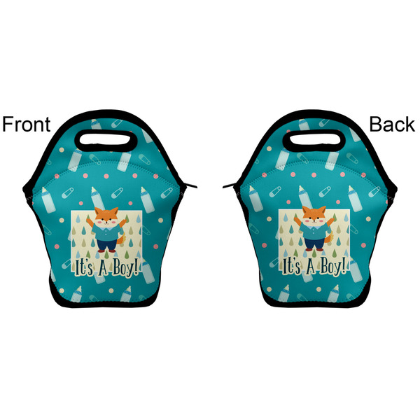 Baby Shower Lunch Bag - Front and Back